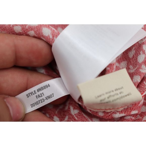 MADEWELL Midi Slip Skirt - Red Floral - Picture 10 of 10